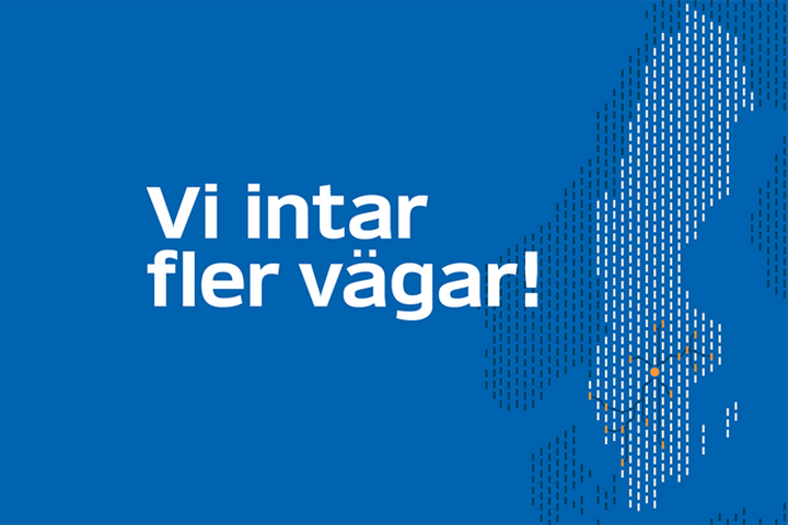 Vi intar fler vägar!